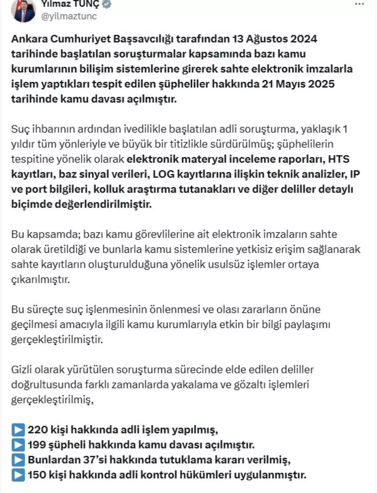Sahte Diploma Soruşturmasında 220 Kişi Hakkında İşlem Yapıldı