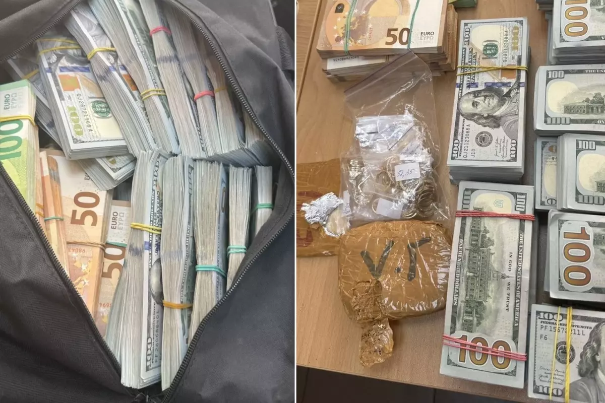 Çanta dolusu Euro, dolar ve altınla sınırda yakalandı