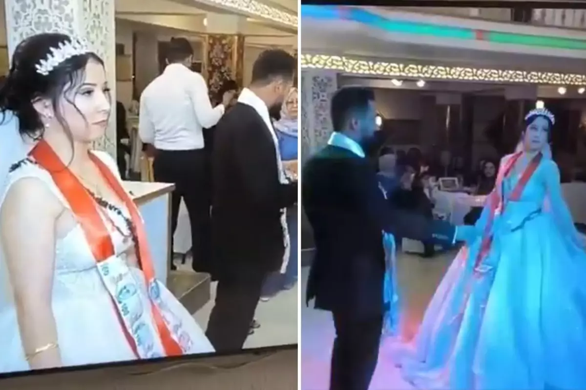 Düğününden görüntü paylaşan gelin isyan etti: Eşimin ailesi çok yobazmış