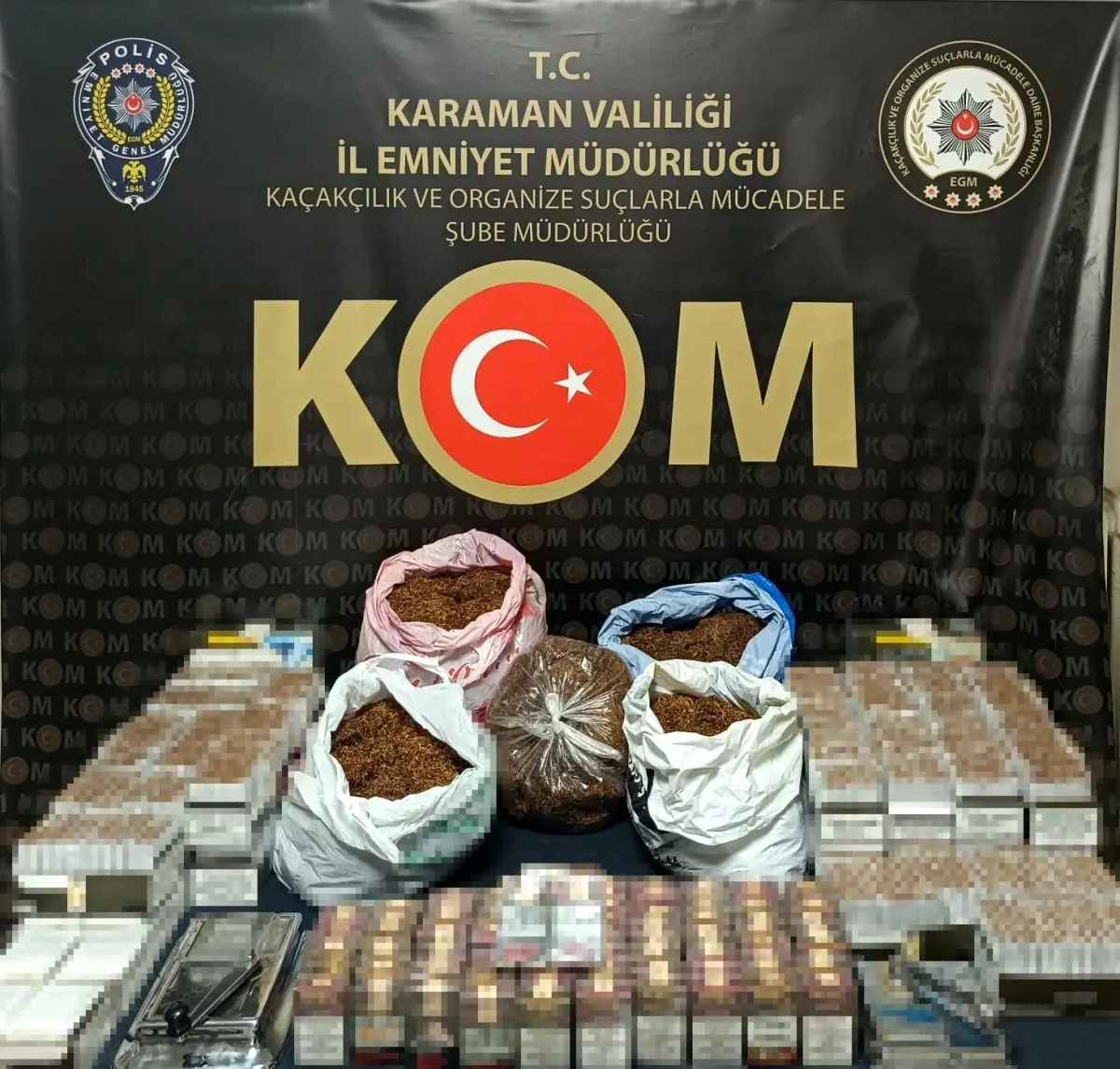 Karaman'da Uyuşturucu ve Kaçak Tütün Operasyonu: 6 Tutuklama