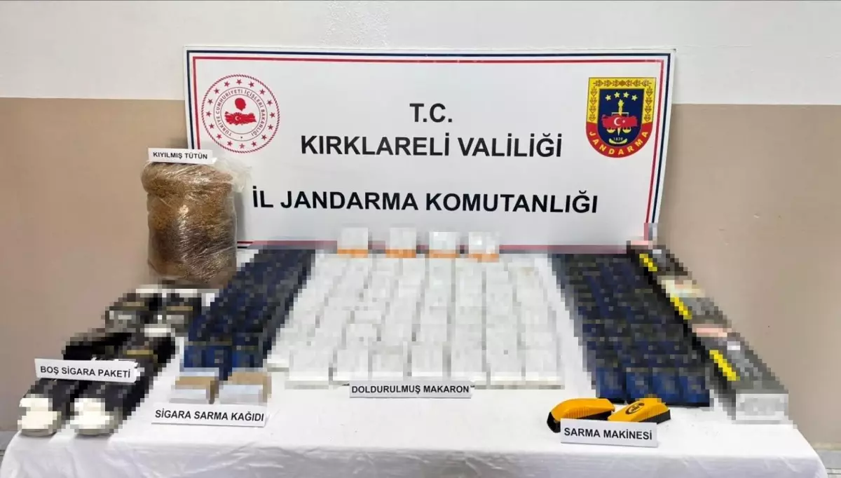 Kırklareli'nde Tütün Kaçakçılığı Operasyonu: 4 Bin 220 Makaron Ele Geçirildi