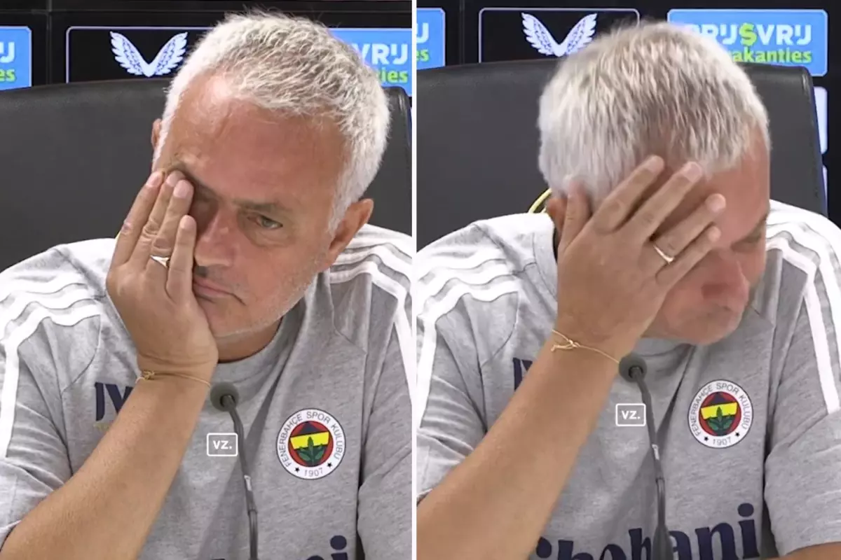 Acı haberi basın toplantısında alan Mourinho gözyaşlarını tutamadı