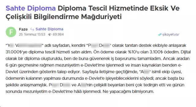 sahte diplomalari gelmeyince sikayet 18917750 761 m