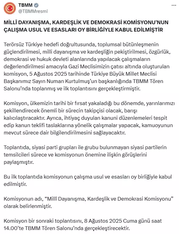 tarihi komisyonun meclis teki ilk toplantisi sona 18918273 2221 m