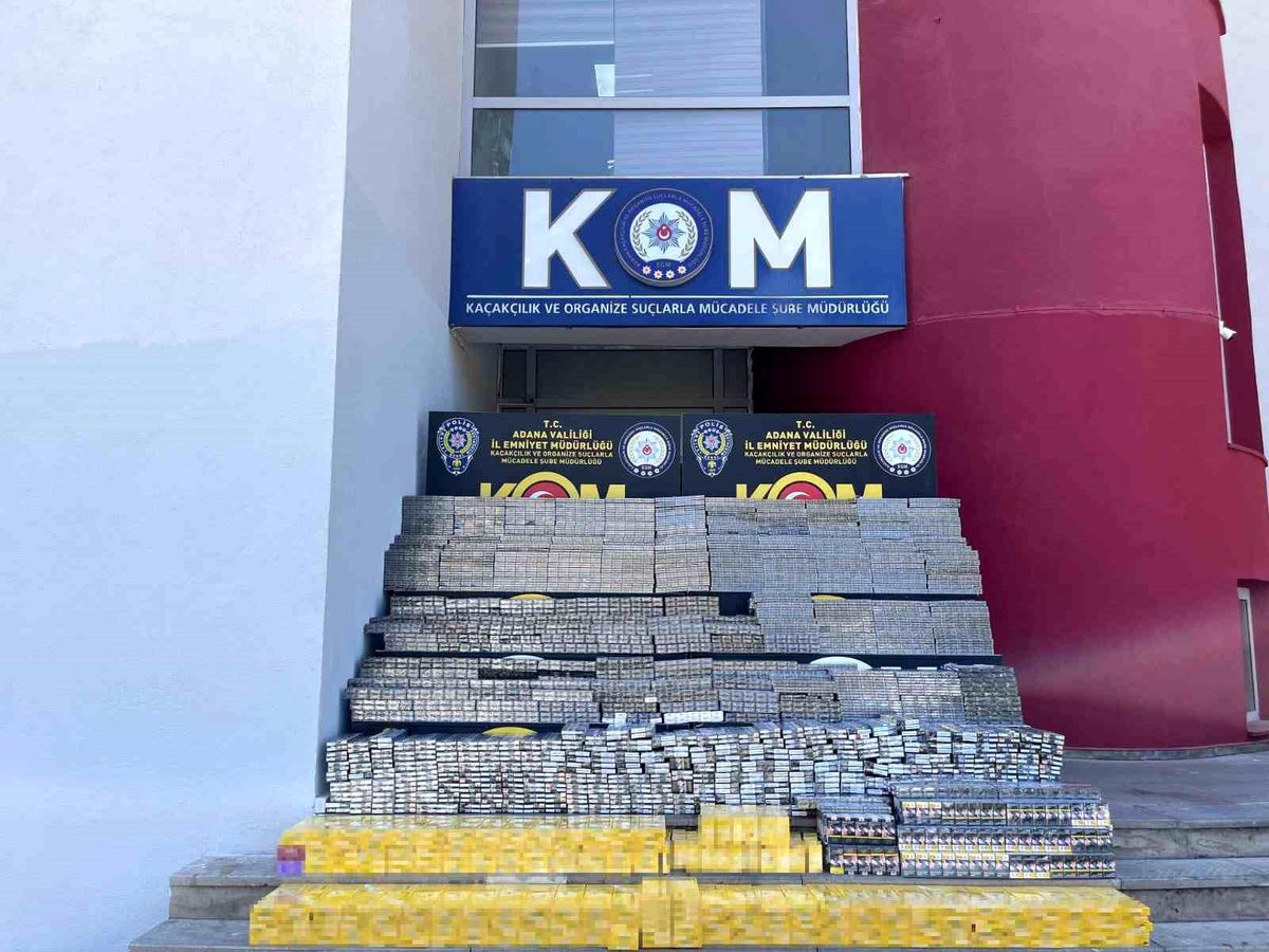 Adana'da 18 Bin 700 Paket Gümrük Kaçağı Sigara Ele Geçirildi