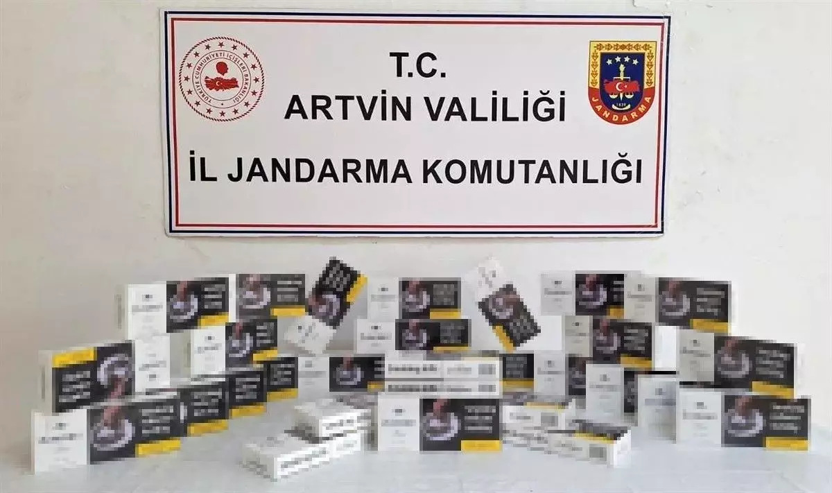 Artvin'de Kaçakçılıkla Mücadele: 9 Gözaltı ve Çok Sayıda Kaçak Ürün Ele Geçirildi