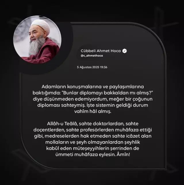 cubbeli ahmet ten sahte diploma cikisi iste 18918817 4087 m