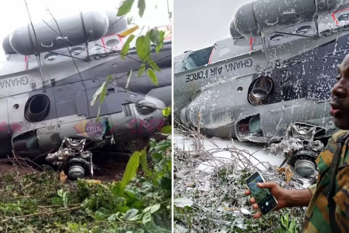 Gana'da askeri helikopter düştü: 8 ölü