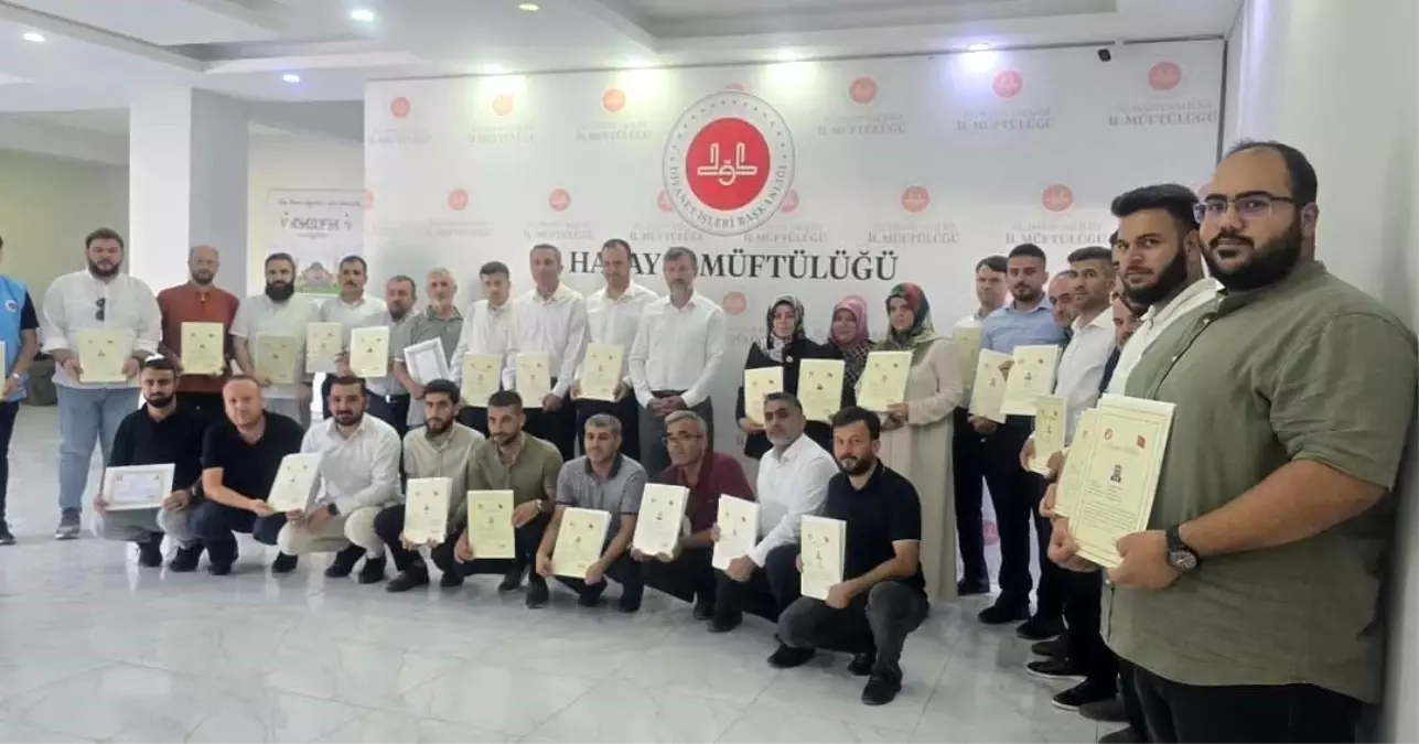 Hatay İl Müftülüğü Personeline Başarı Belgesi