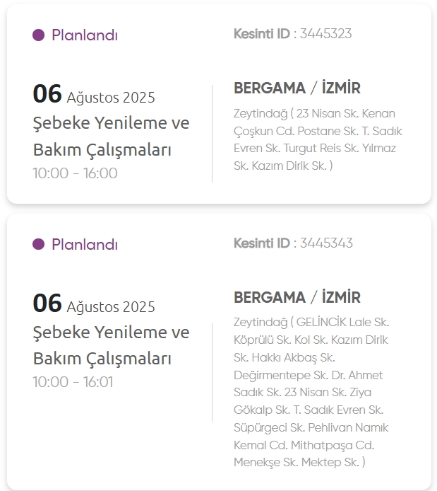 İzmir GEDİZ elektrik kesintisi! 6 Ağustos İzmir'de elektrik kesintisi ne zaman bitecek, elektrikler ne zaman gelecek?