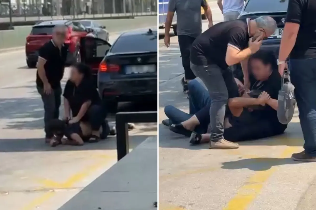Kızını taciz ettiği iddiasıyla eski kocasına meydan dayağı attı