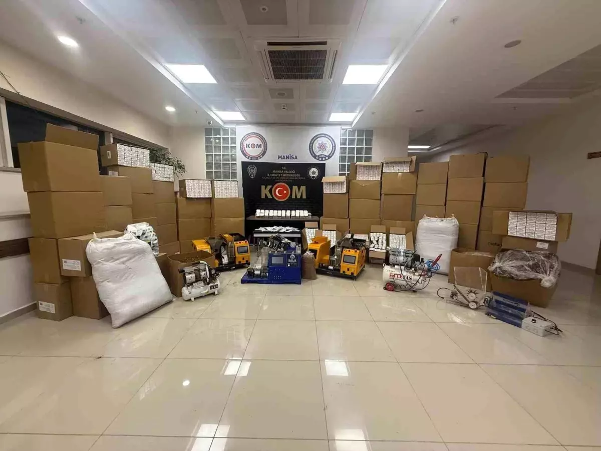 Turgutlu'da Kaçak Tütün Operasyonu Yapıldı