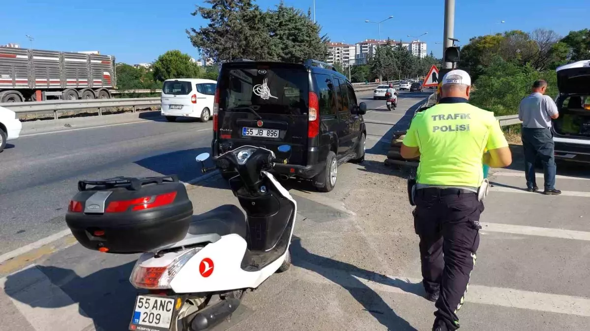 Samsun'da Motosiklet Kazası: 2 Yaralı