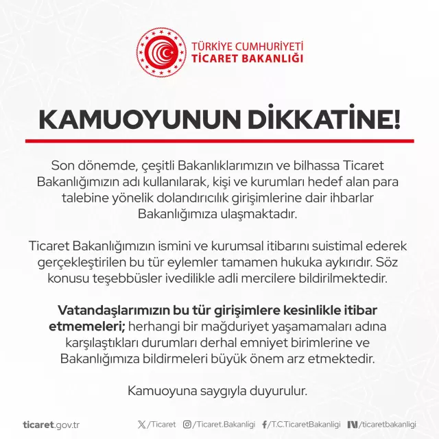 ticaret bakanligi ndan vatandaslara 18921128 4593 m