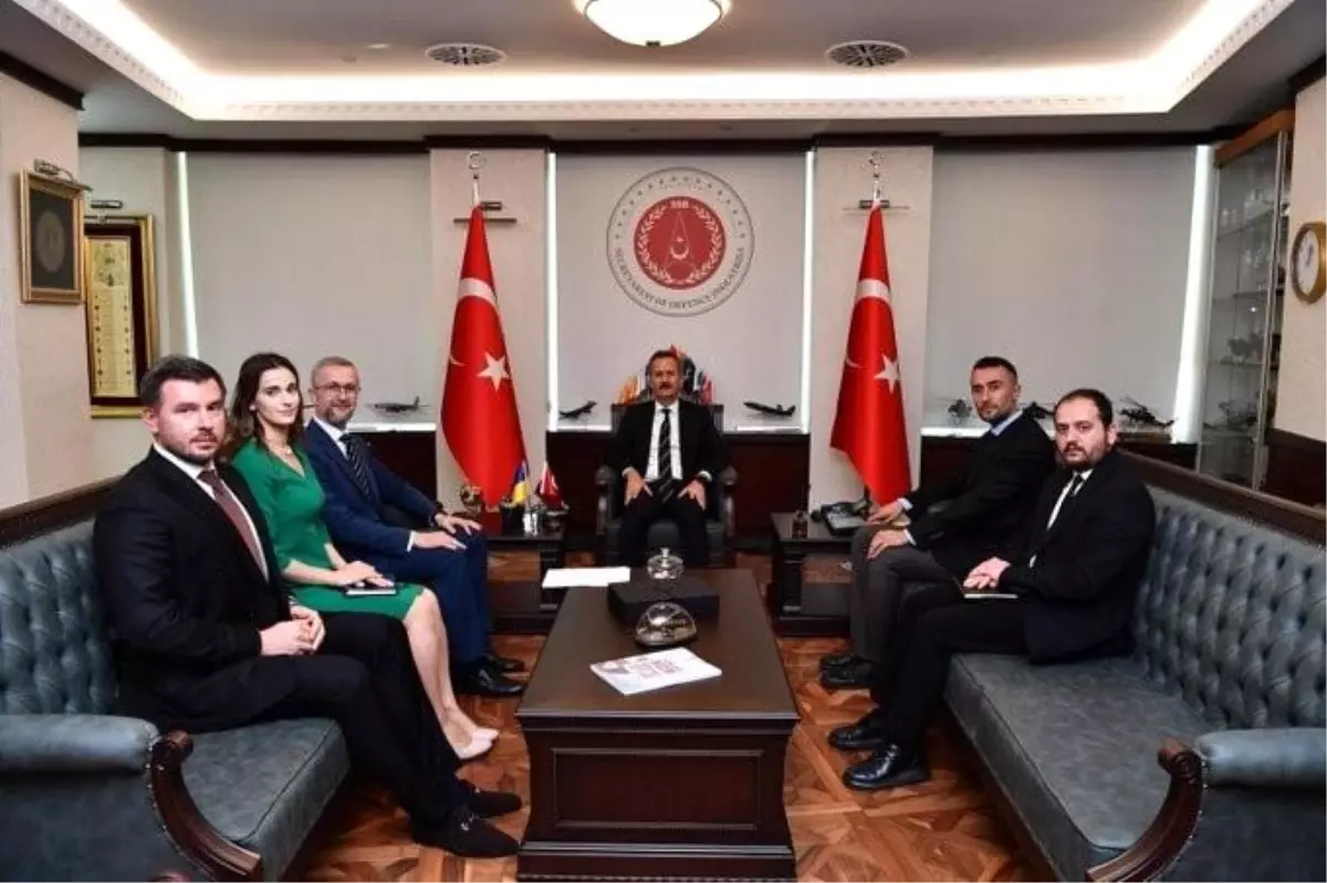 Ukrayna Büyükelçisi Nariman Celal, Savunma Sanayii Başkanı Haluk Görgün'ü Ziyaret Etti