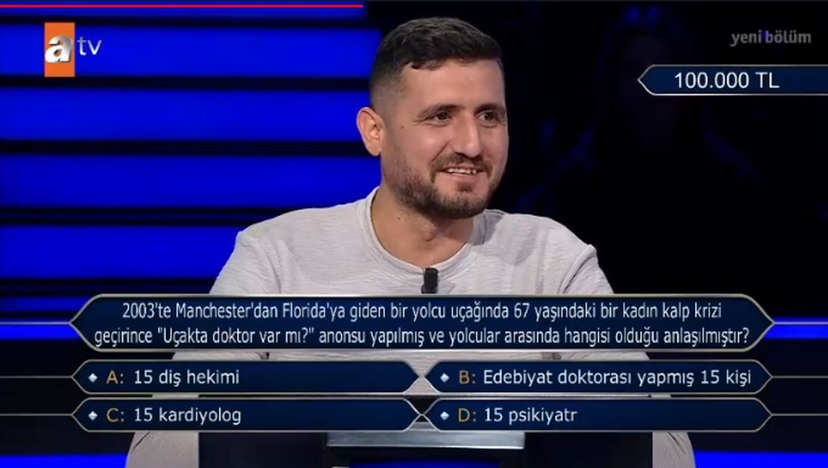 2003'te Manchester'dan Florida'ya giden bir yolcu uçağında 67 yaşındaki bir kadın kalp krizi geçirince 'Uçakta doktor var mı?' anonsu yapılmış ...