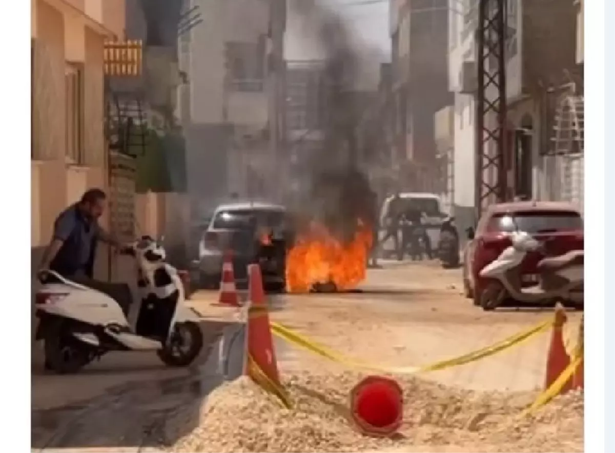 Kilis'te Asfalt Kesme Makinesinde Patlama: 1 Yaralı