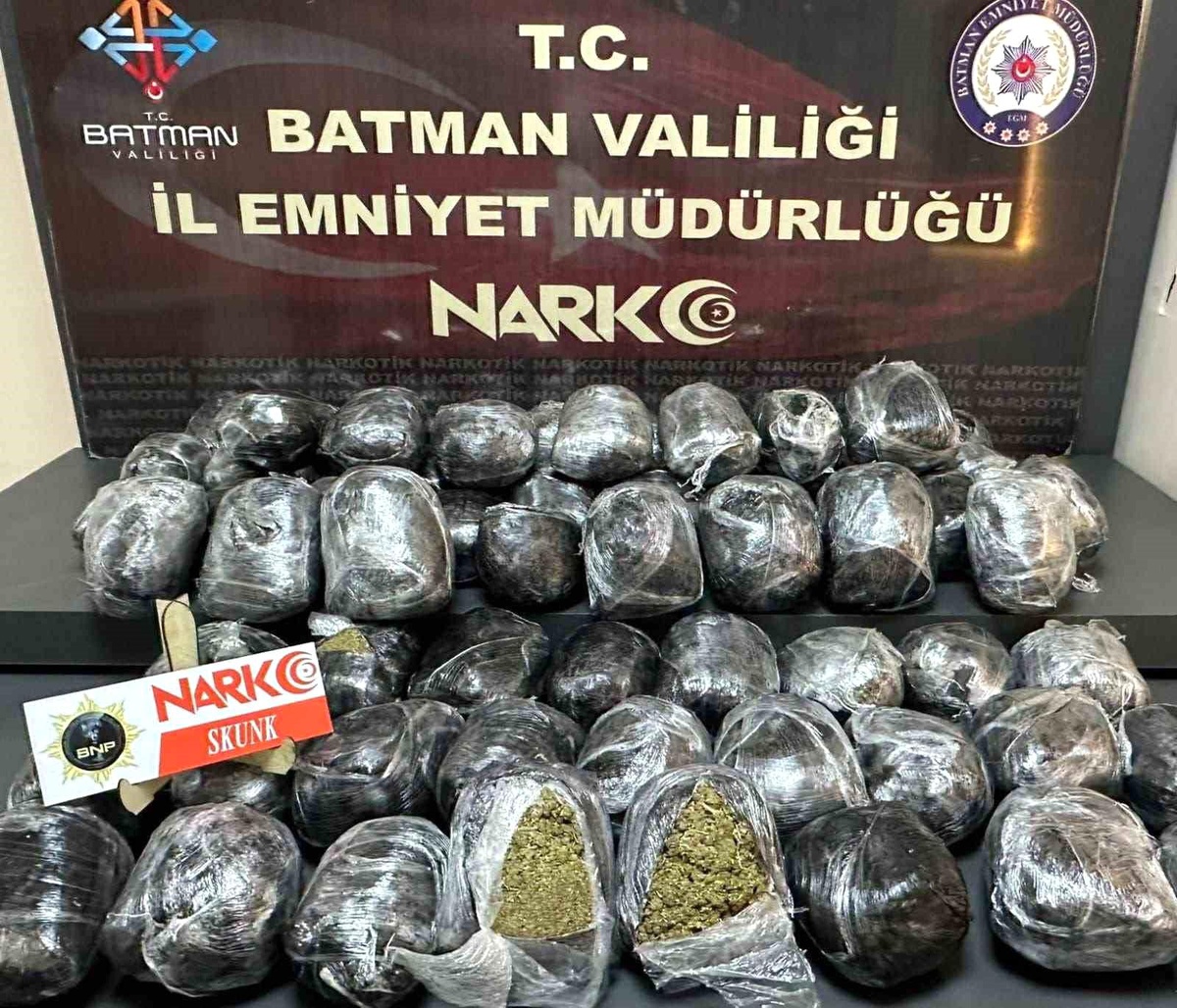Batman'da 22 Kilo Uyuşturucu Madde Ele Geçirildi