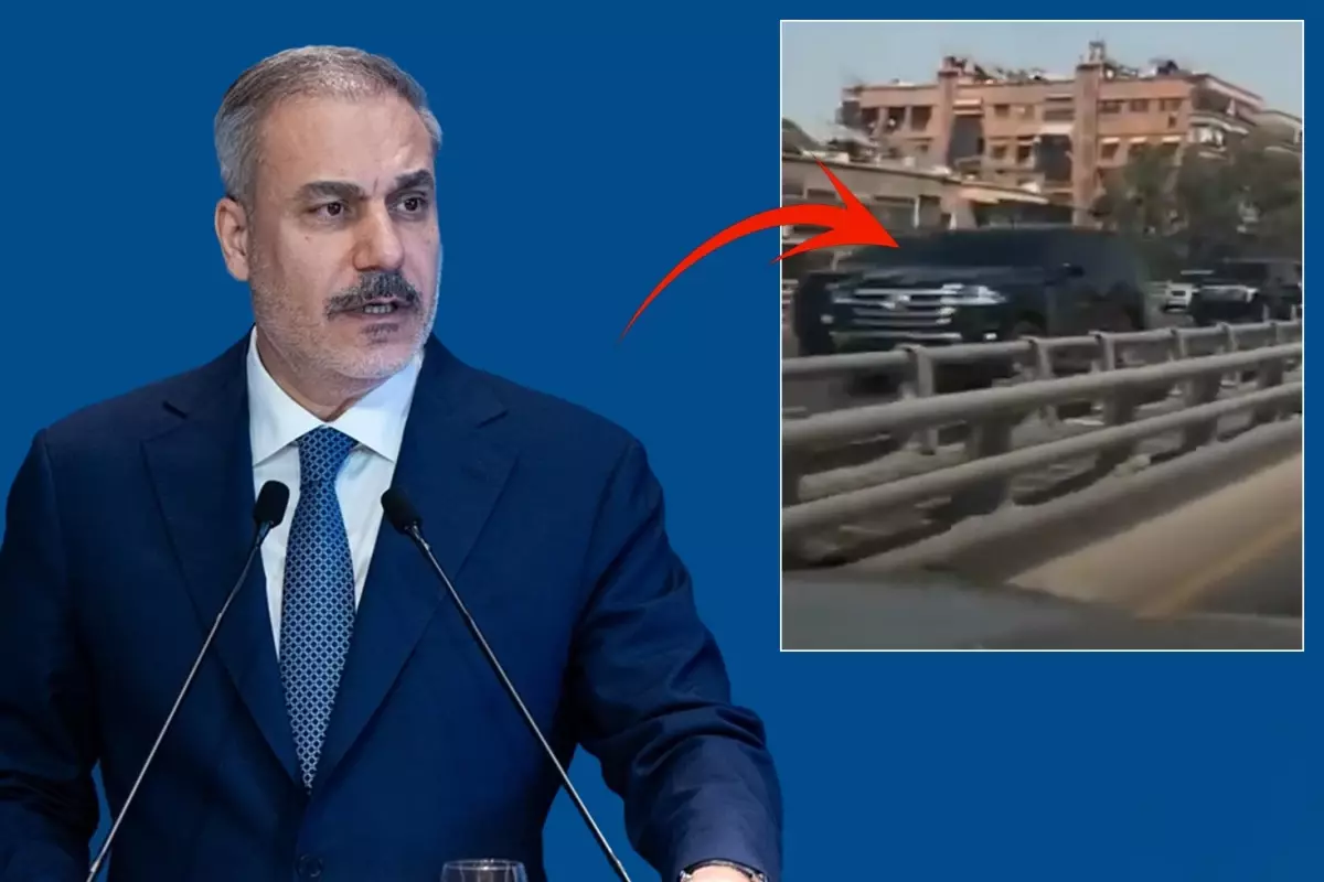Dışişleri Bakanı Fidan Suriye'de! Şam sokaklarından gelen görüntü ise bomba