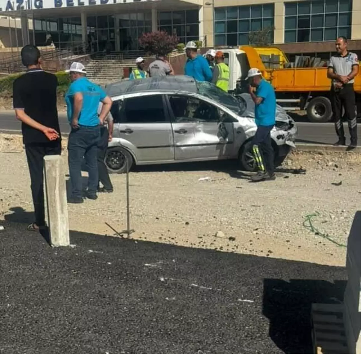 Elazığ’da Takla Atan Otomobilin Kazasında 1 Yaralı