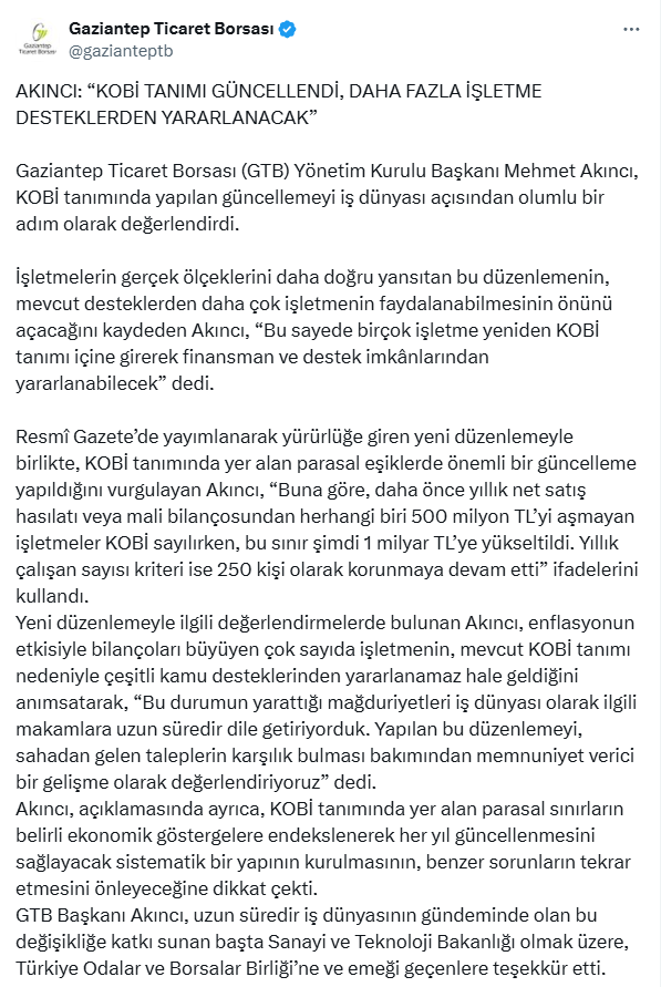 is dunyasi temsilcileri kobi nin mali taniminda 18923996 7394 m