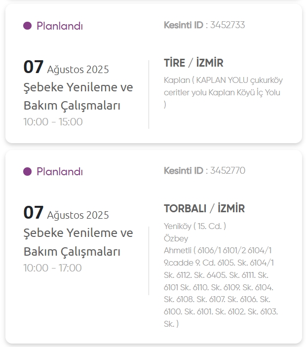 İzmir GEDİZ elektrik kesintisi! 7 Ağustos İzmir'de elektrik kesintisi ne zaman bitecek, elektrikler ne zaman gelecek?