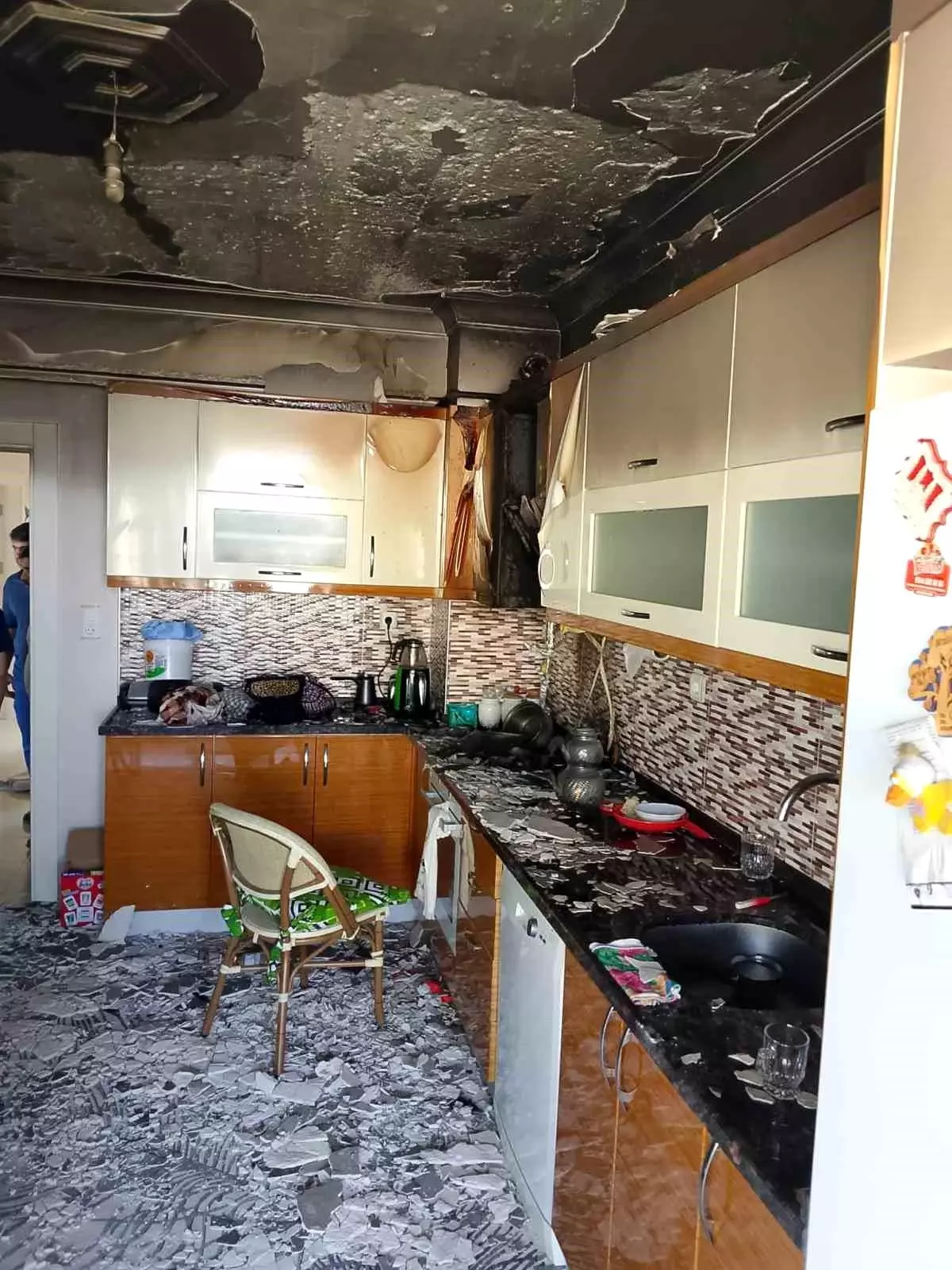 Kahramanmaraş'ta İkamette Yangın Çıktı