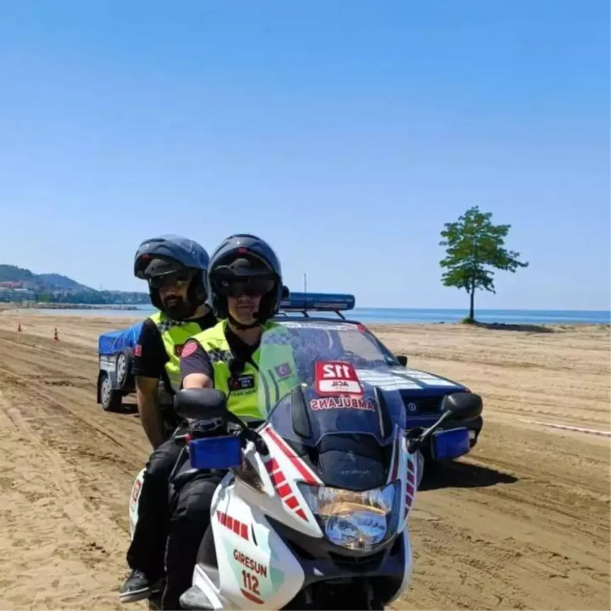 Giresun'da Karadeniz Bölgesi'nin İlk Motorize Ambulansı Hizmete Girdi