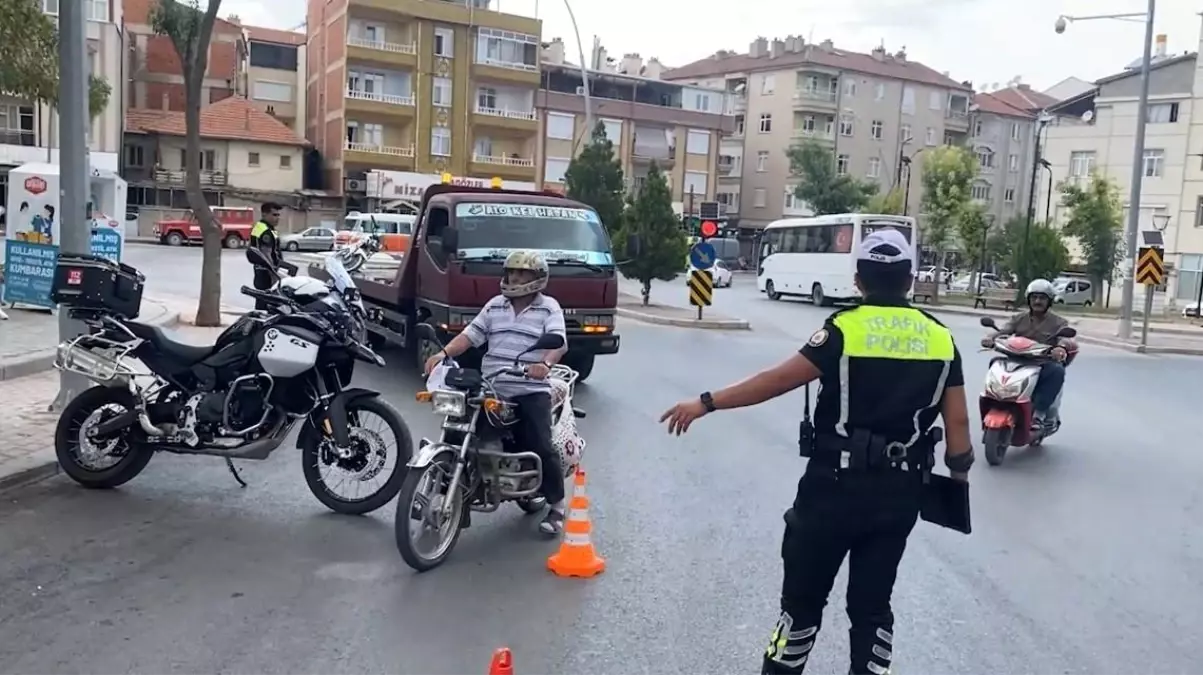 Karaman'da Motosiklet Denetimlerinde 356 Sürücüye Ceza