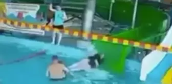 Kaydıraktan fırlayan kadının çarptığı küçük çocuğun karaciğeri yırtıldı