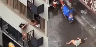 Kocasını metresiyle yakalayan kadın 4. kattan atladı