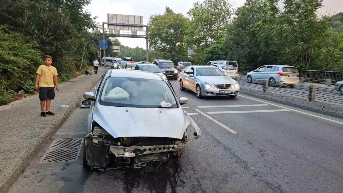 Sarıyer'de Aşırı Hız Kaza Yaptırdı: 1 Yaralı