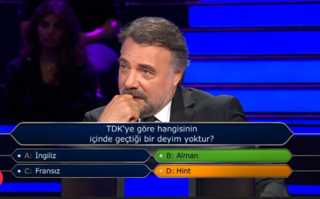TDK'ye göre hangisinin içinde geçtiği bir deyim yoktur?