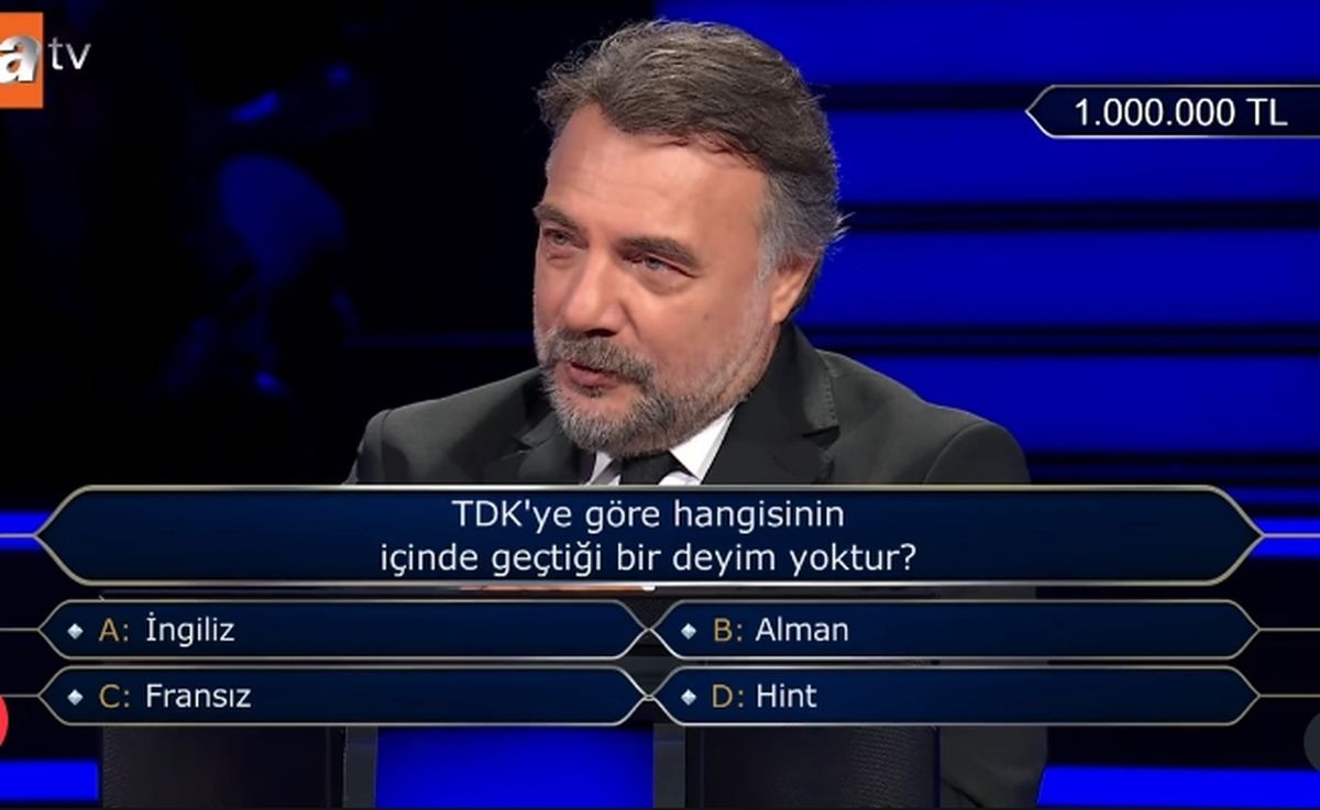 TDK'ye göre hangisinin içinde geçtiği bir deyim yoktur?