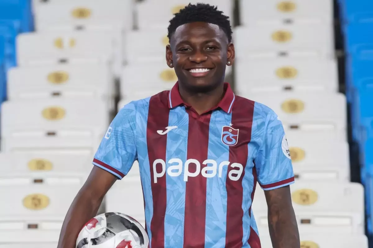 Trabzonspor yeni sol kanat oyuncusu Olaigbe'yi KAP'a bildirdi