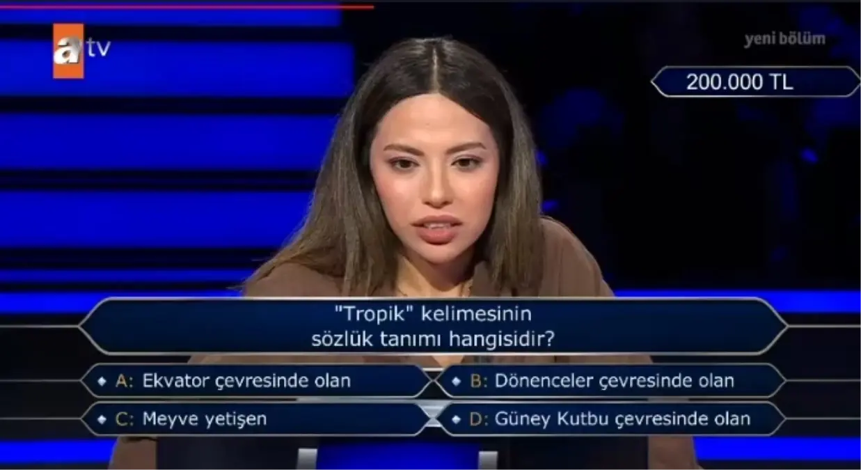Tropik kelimesinin sözlük tanımı hangisidir?