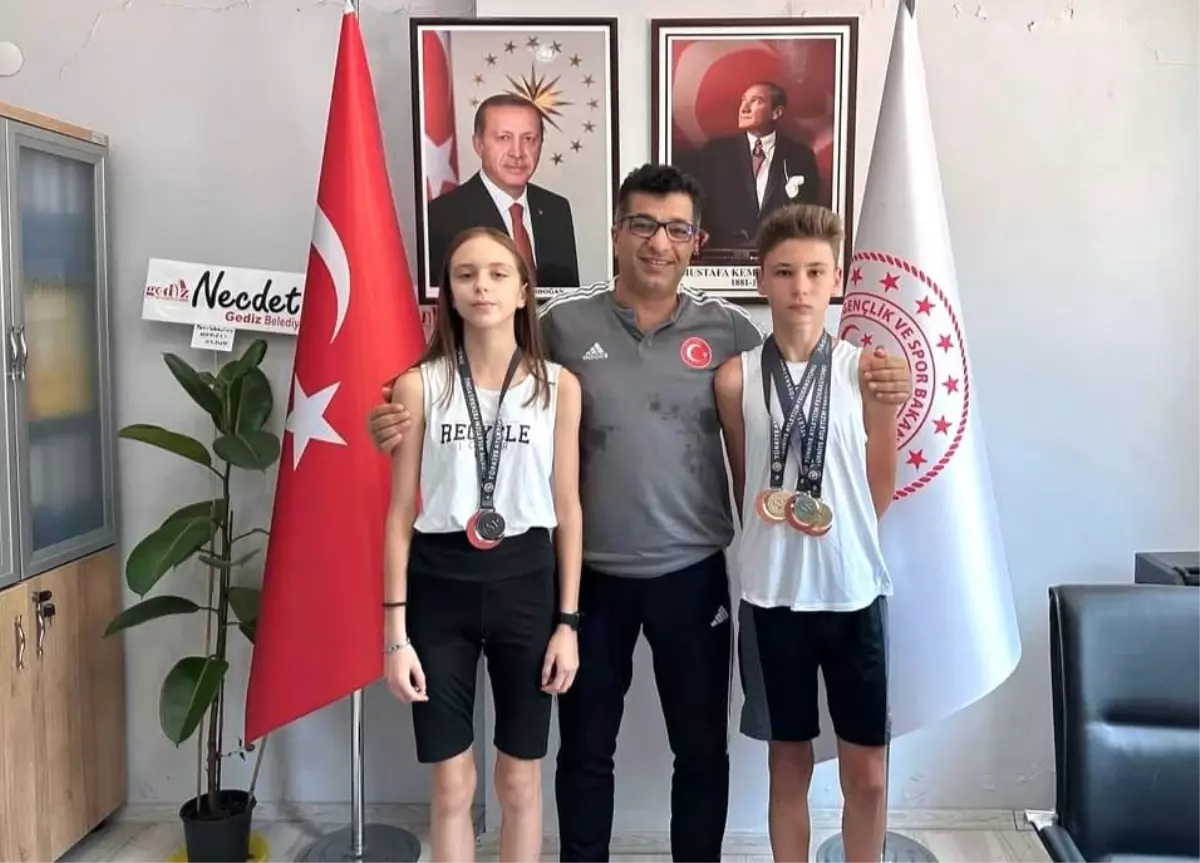 Gedizli Genç Sporcular Türkiye Şampiyonası'nda Süper Başarılar Elde Etti