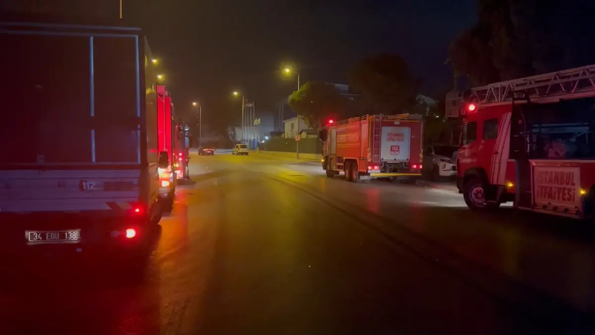 Esenyurt'ta boş fabrikada yangın - 1
