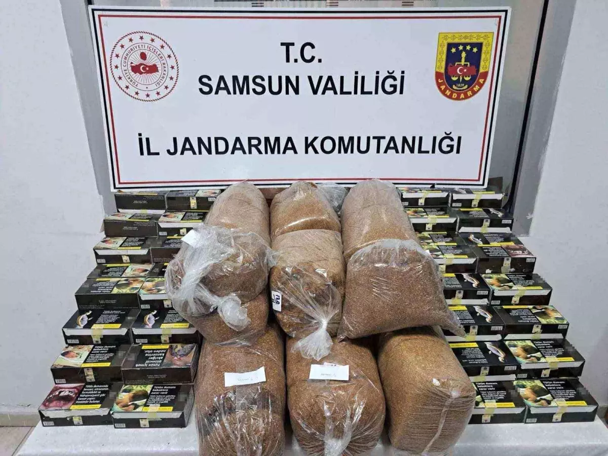 Samsun'da Kaçak Tütün Operasyonu: 25 Bin 600 Makaron ve 54 Kilo Tütün Ele Geçirildi