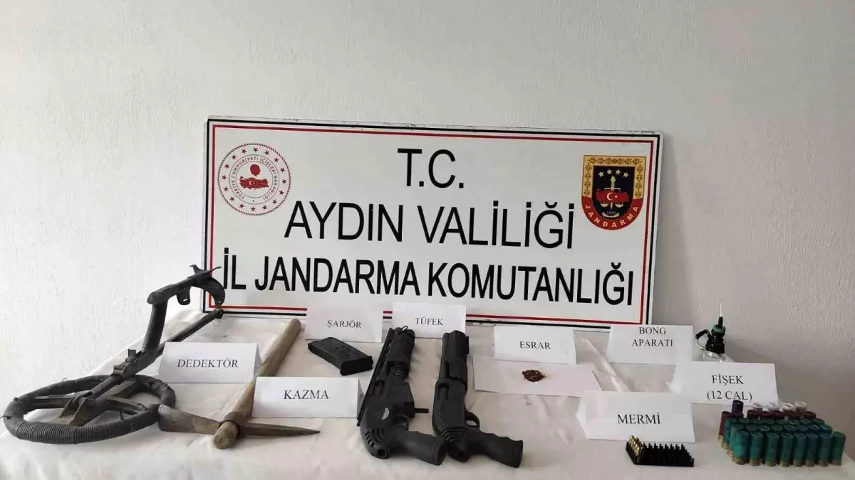 Aydın'da İşletmede Uyuşturucu ve Silah Ele Geçirildi