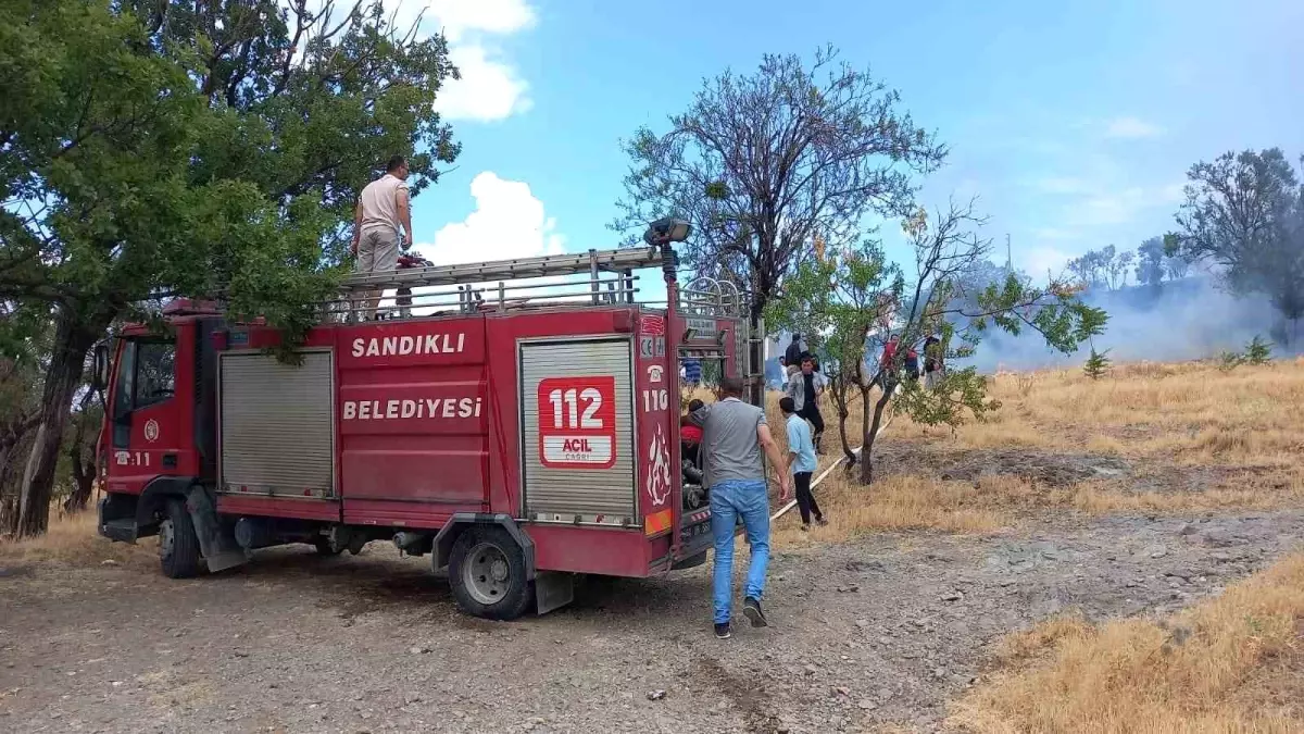 Afyonkarahisar'da Çıkan Ot Yangını 1 Saatte Kontrol Altına Alındı