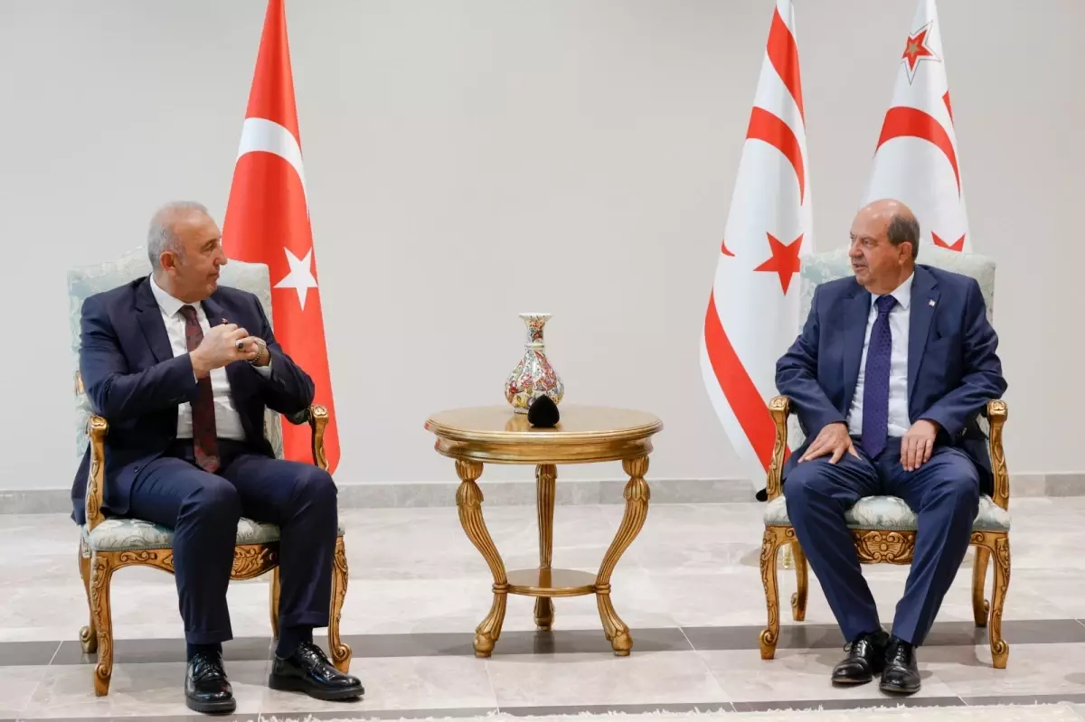 TSTK Heyeti, KKTC Cumhurbaşkanı Tatar'ı Ziyaret Etti