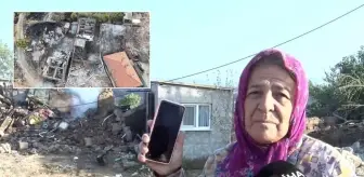 Alevlere teslim olan köyden yürek yakan manzara! Bir kimliği, bir de telefonu kaldı