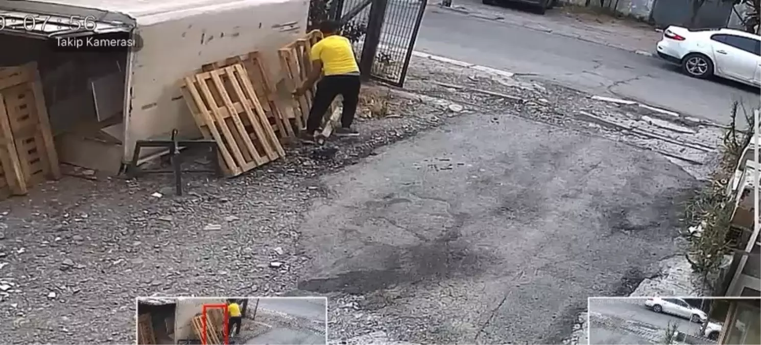 Avcılar'da Mobilya Mağazasından Palet Hırsızlığı