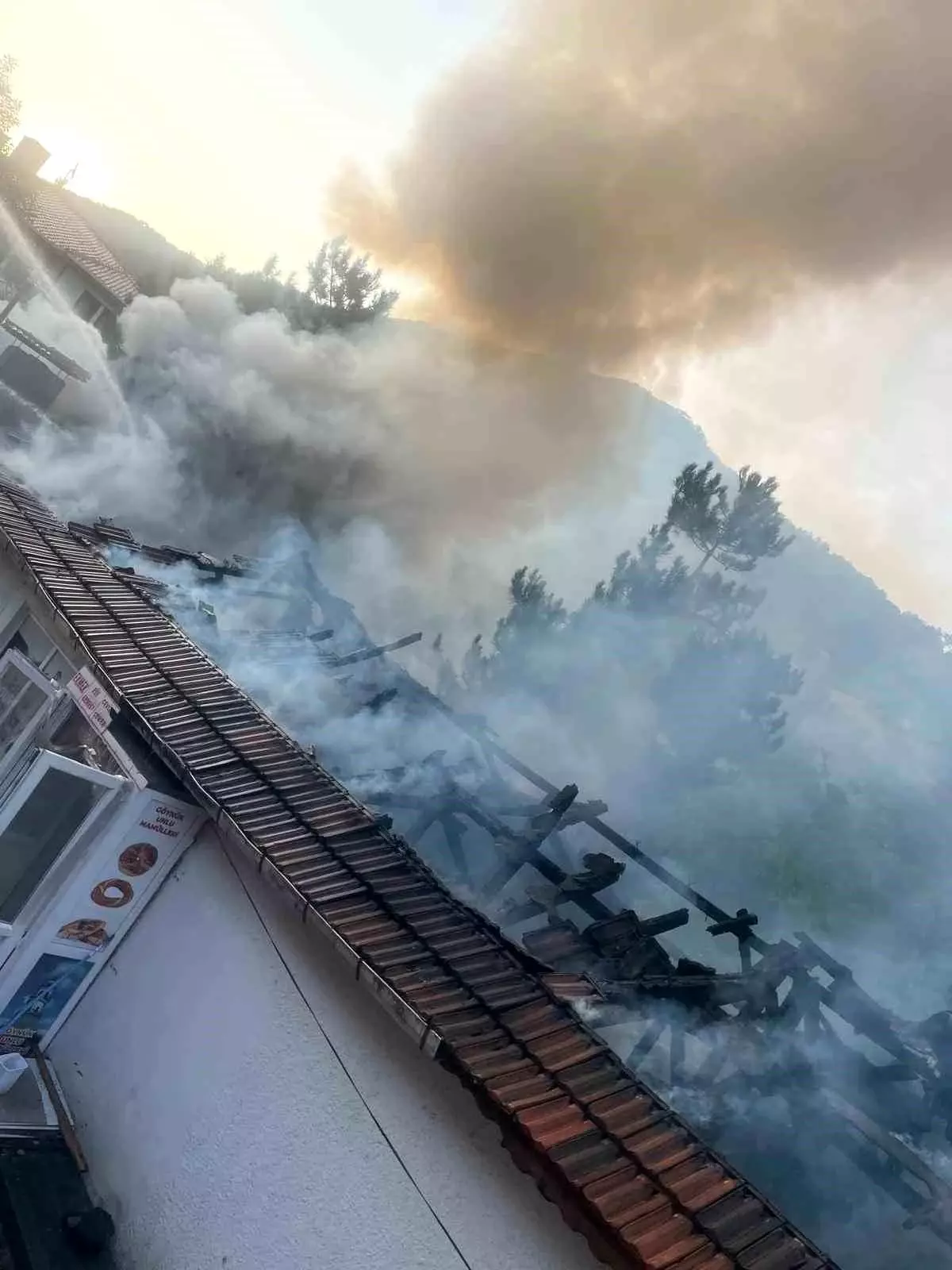 Bolu'da Ekmek Fırında Yangın Çıktı