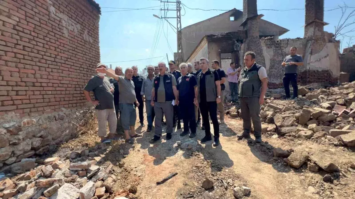 Çanakkale'de Yangın Hasar Tespit Çalışmaları Başladı