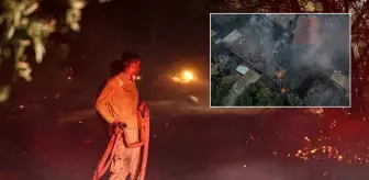 Çanakkale'de orman yangını sürüyor! 5 köy boşaltıldı, çok sayıda ev alevlere teslim oldu