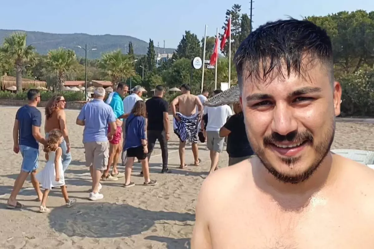 Davul zurnayla plaja gelip damadı denize attılar