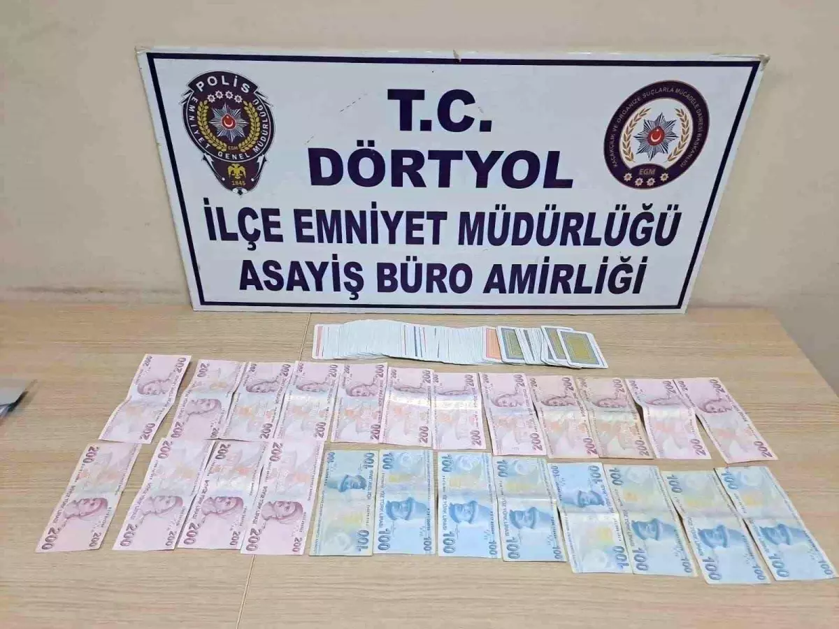 Dörtyol'da Kumar Baskını: 8 Kişiye Ceza