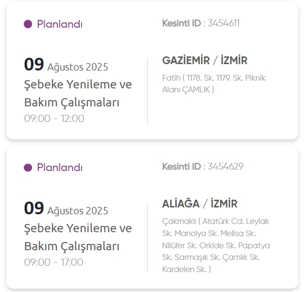 İzmir GEDİZ elektrik kesintisi! 9 Ağustos İzmir'de elektrik kesintisi ne zaman bitecek, elektrikler ne zaman gelecek?